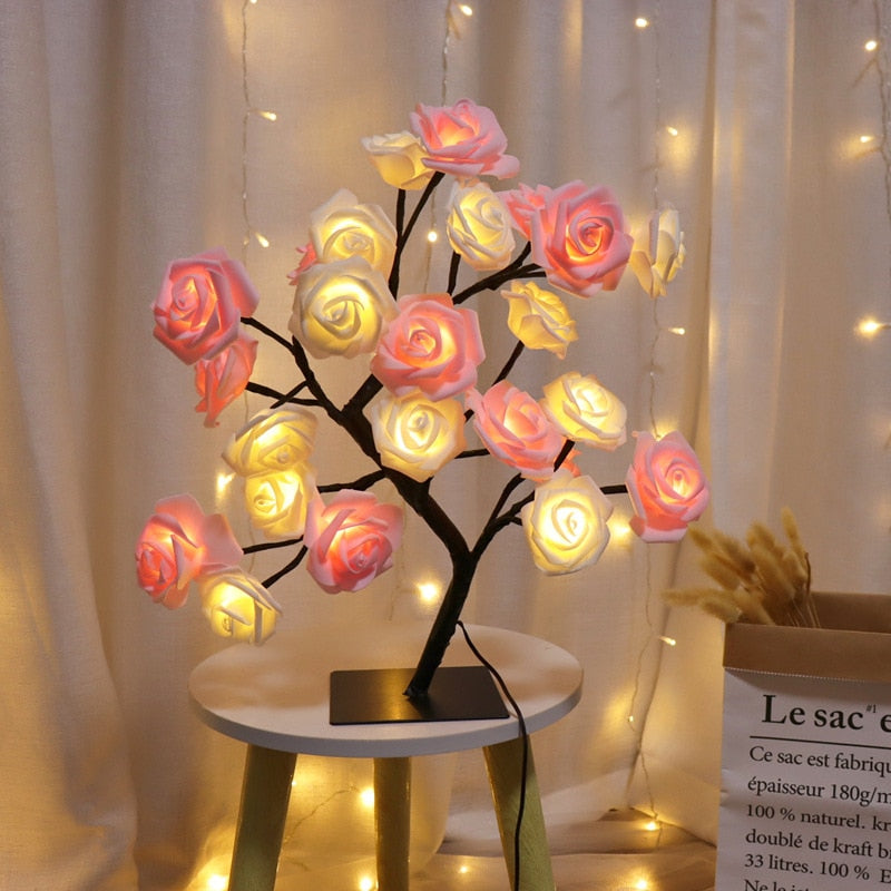 Arbre Lumineux Rose