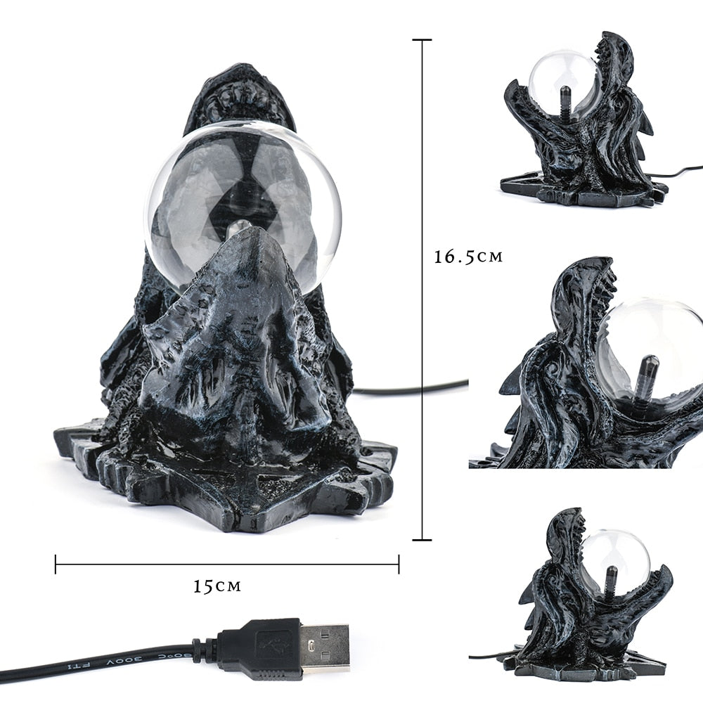 Lampe Plasma Dragon Noir