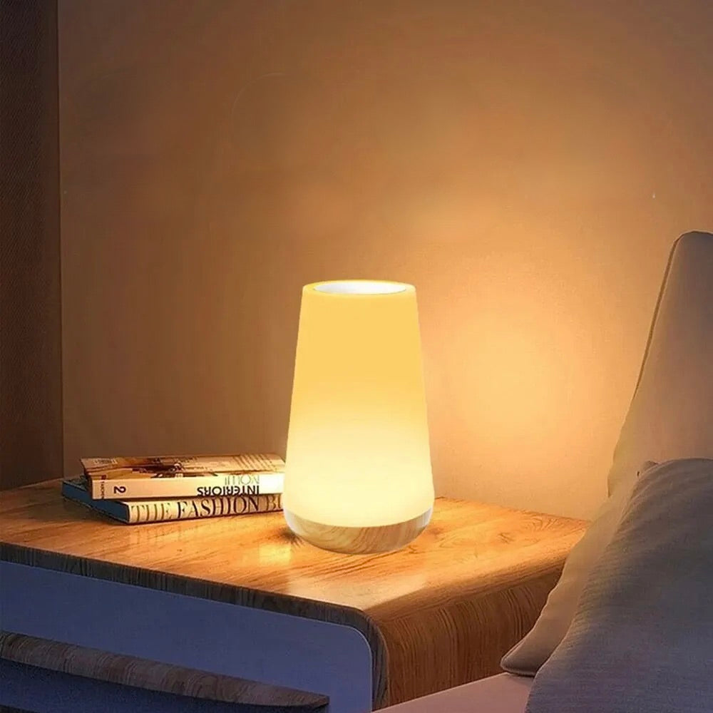 Wooden Bedside Lamp<br> Soothing Light