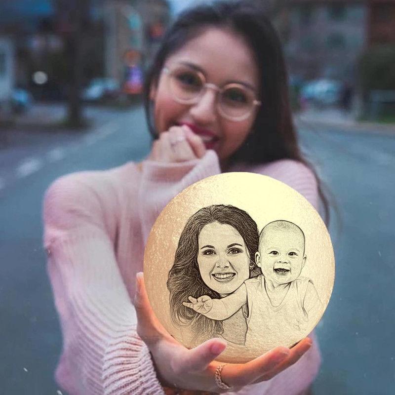 Lampe Lune Personnalisée Bébé