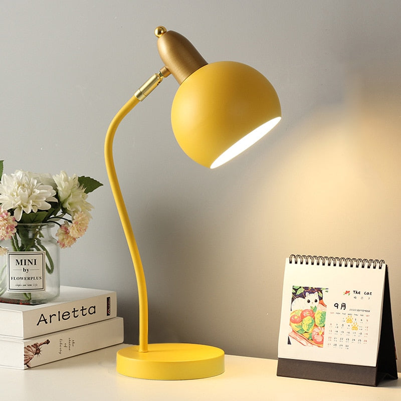 Lampe de Bureau Originale Jaune
