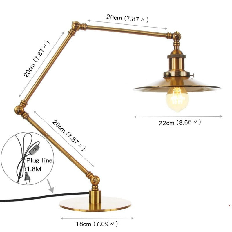 Lampes de Bureau Articulée Vintage