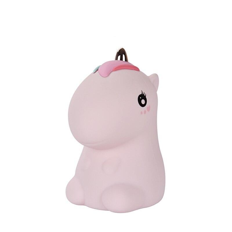 Licorne Veilleuse Rose