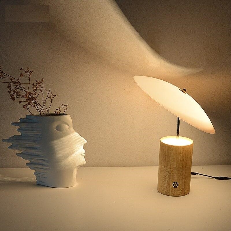 Lampe à Poser Bois Design