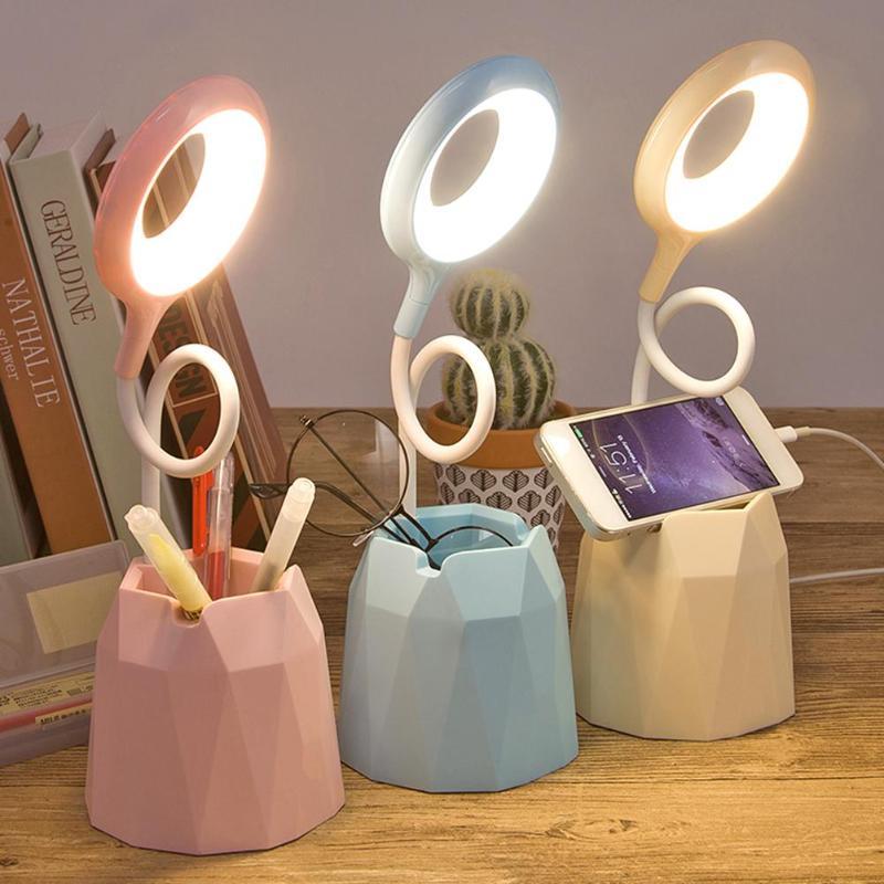 Woputen Lampe de bureau à intensité variable avec port de charge USB, 5 modes d'éclairage x Woputen Lampe de bureau à intensité variable avec port de charge USB, 5 modes d'éclairage x
