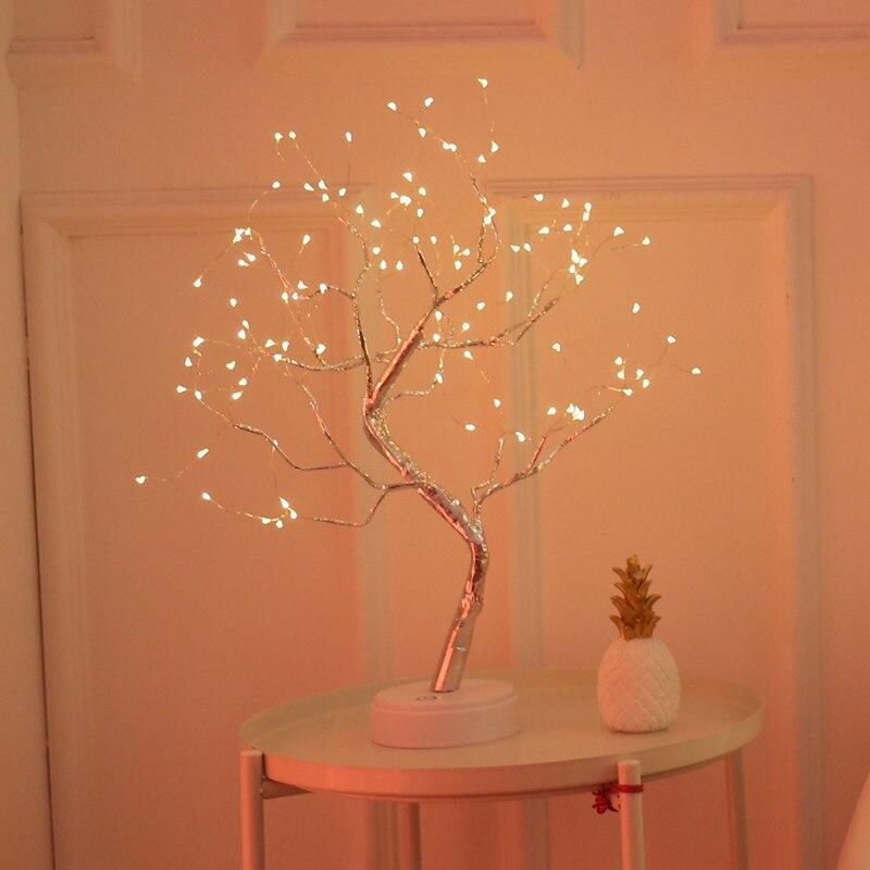 Lampe de Chevet Arbre Orange