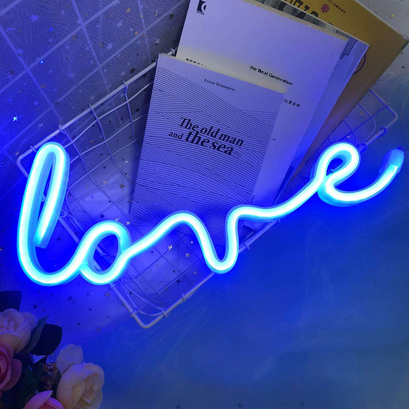 Néon Love Bleu