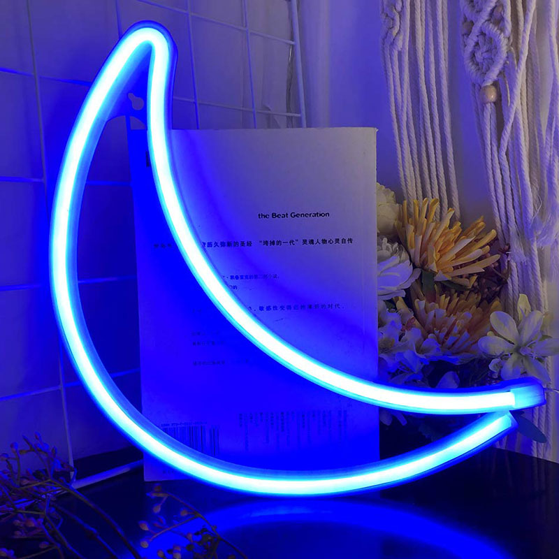 Néon Lune Bleu