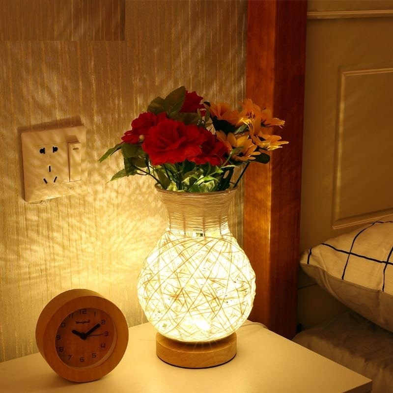 Pot de Fleur avec Lampe