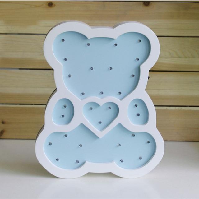 Veilleuse de Nuit Enfant Ours Bleu