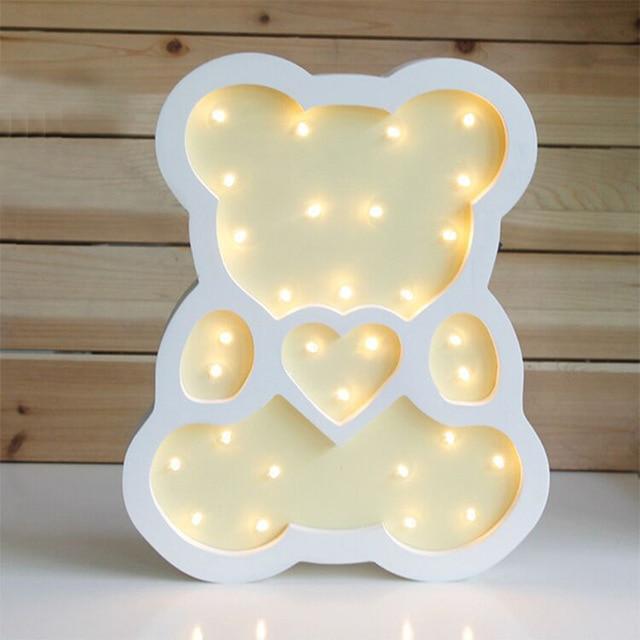 Veilleuse de Nuit Enfant Ours Jaune