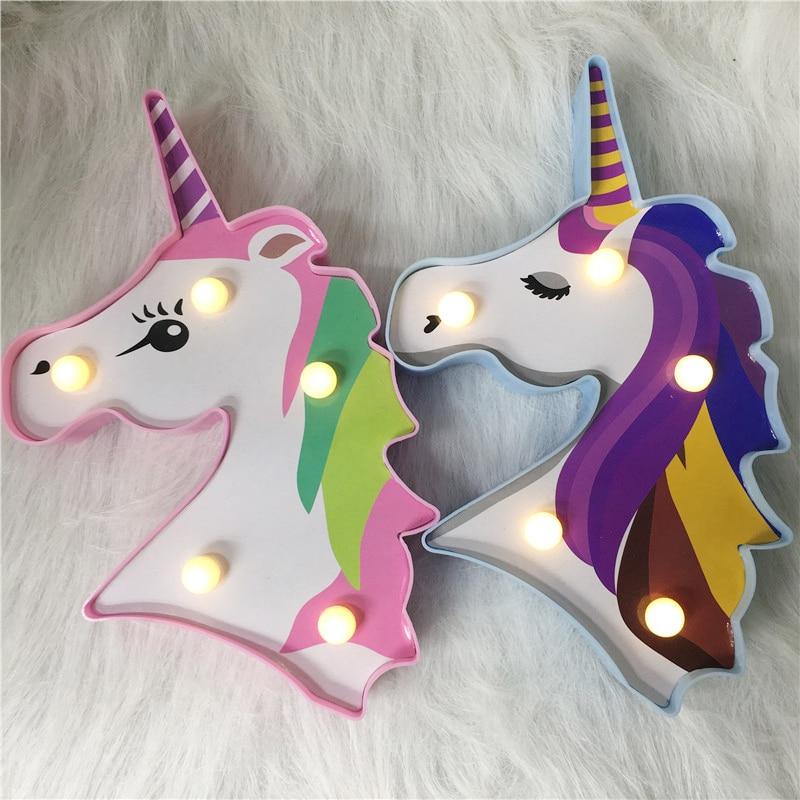 Veilleuse Licorne Multicolore