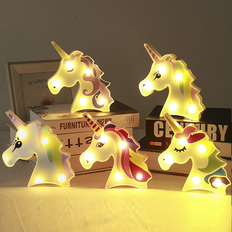 veilleuse licorne multicolore