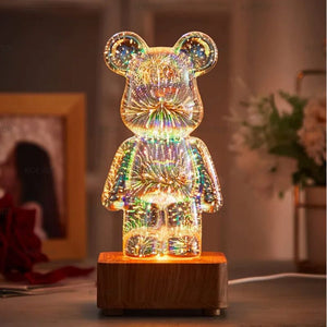 Lampe Ours Feu d'Artifice