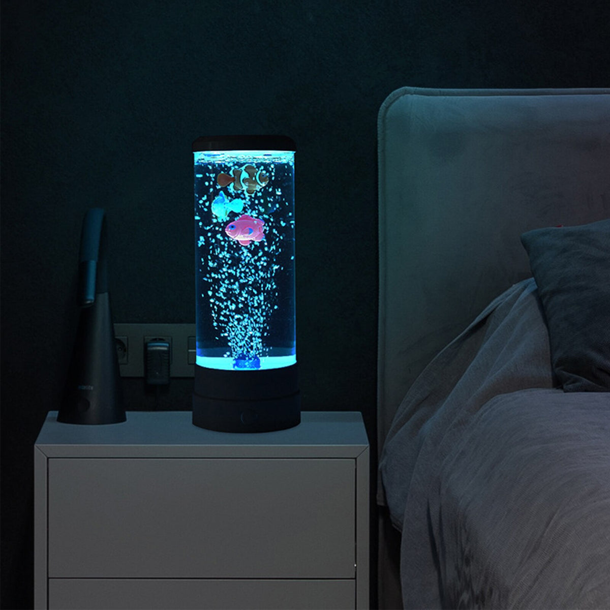 YATOSEEN Lampe à Lave Méduse, Lampe à Capteur d'Aquarium Méduse YATOSEEN Lampe à Lave Méduse, Lampe à Capteur d'Aquarium Méduse