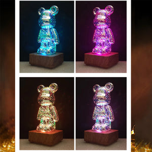 Lampe Ours Feu d'Artifice