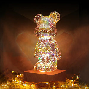 Lampe Ours Feu d'Artifice