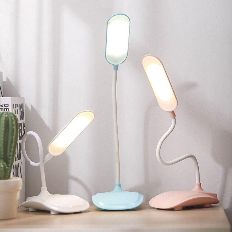 Lampe de bureau moderne LED en métal coloré avec abat-jour arrondi