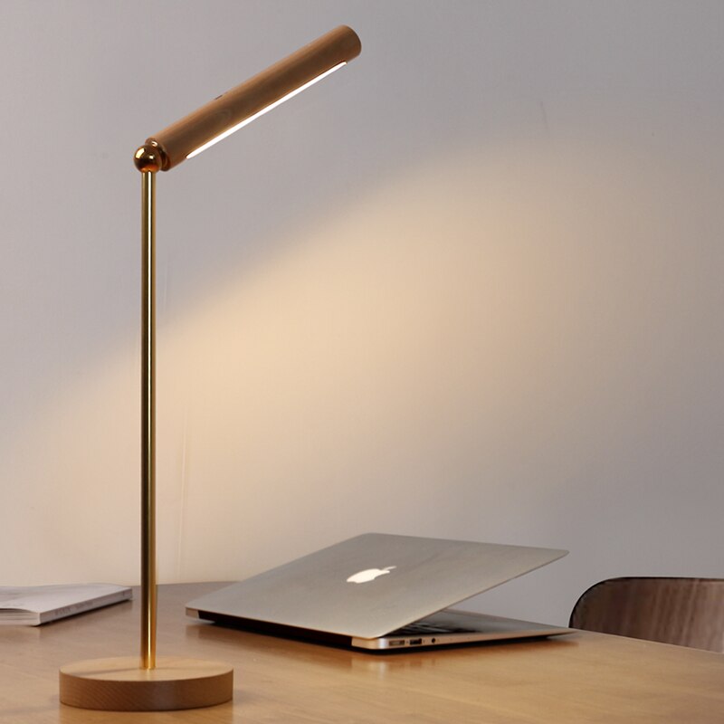 Lampe de Bureau Design Bois | Lampe de Nuit