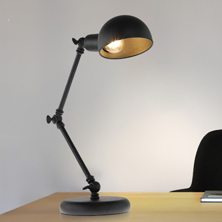 Aigostar Lampe De Bureau Vintage Style Col De Cygne – Bras Flexible Réglable, Lampe De Chevet LED E27 (Ampoule Non Incluse, Max 11W), Parfaite Pour Lecture, Étude, Travail Ou Chambre D'Enfant – Blanc Élégant