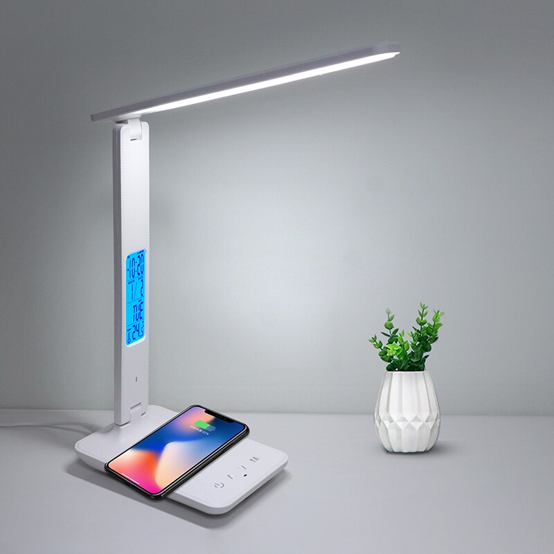 LED Smart Desk Lamp + Wireless Charger