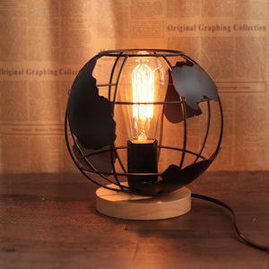 Lampe de Chevet Industrielle Noire