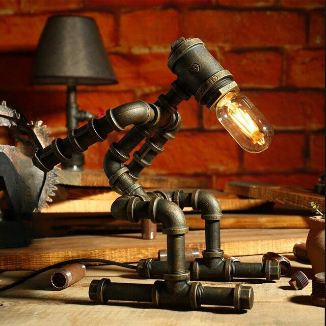 Lampe en Tuyau de Plomberie