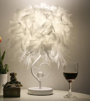 Lampe de Chevet Plume Blanche