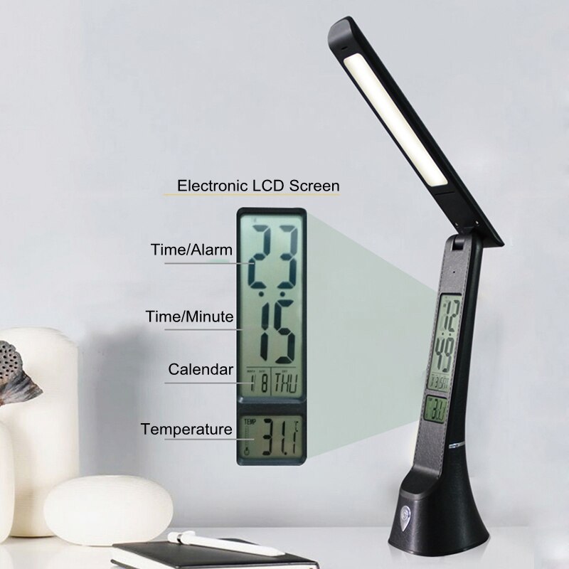 Lampe De Bureau Lumineuse Spearmark - Boîte Bleu Nuit Avec Ampoule Intégrée, Neuve