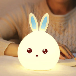 Lapin LED Veilleuse Bleu