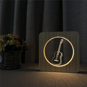 Lampe 3D Guitare