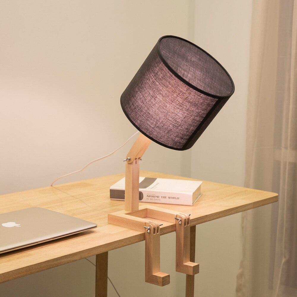Lampe de Chevet Bois <br> Bonhomme