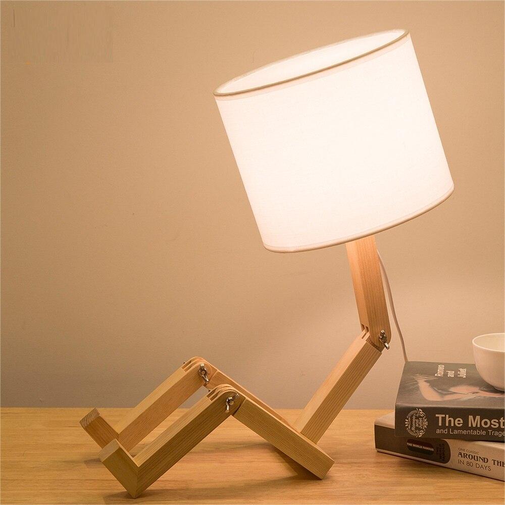 Lampe de Chevet Bois <br> Bonhomme