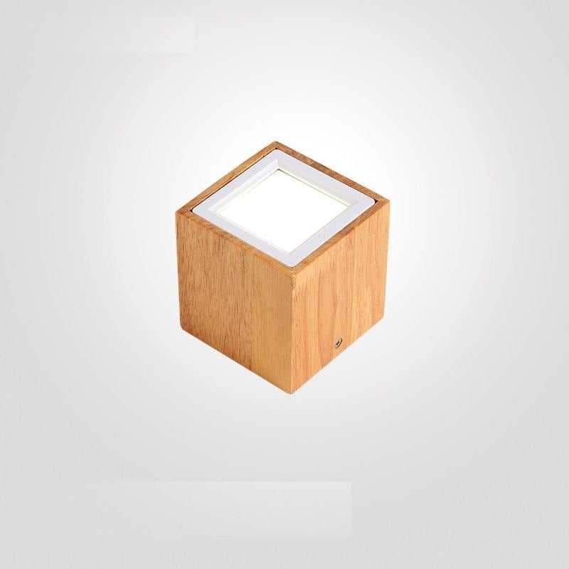 Lampe Bois LED Cube