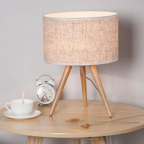 Lampe Bois Scandinave Lin