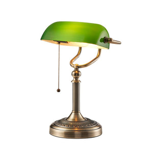 Lampe de Bureau Vintage Banquier Vert