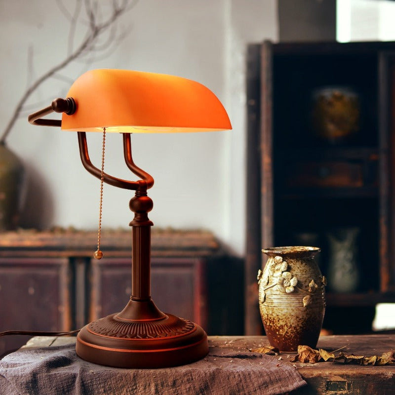 Lampe de Bureau Vintage Orange