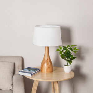 Lampe de Chevet en Bois Blanc