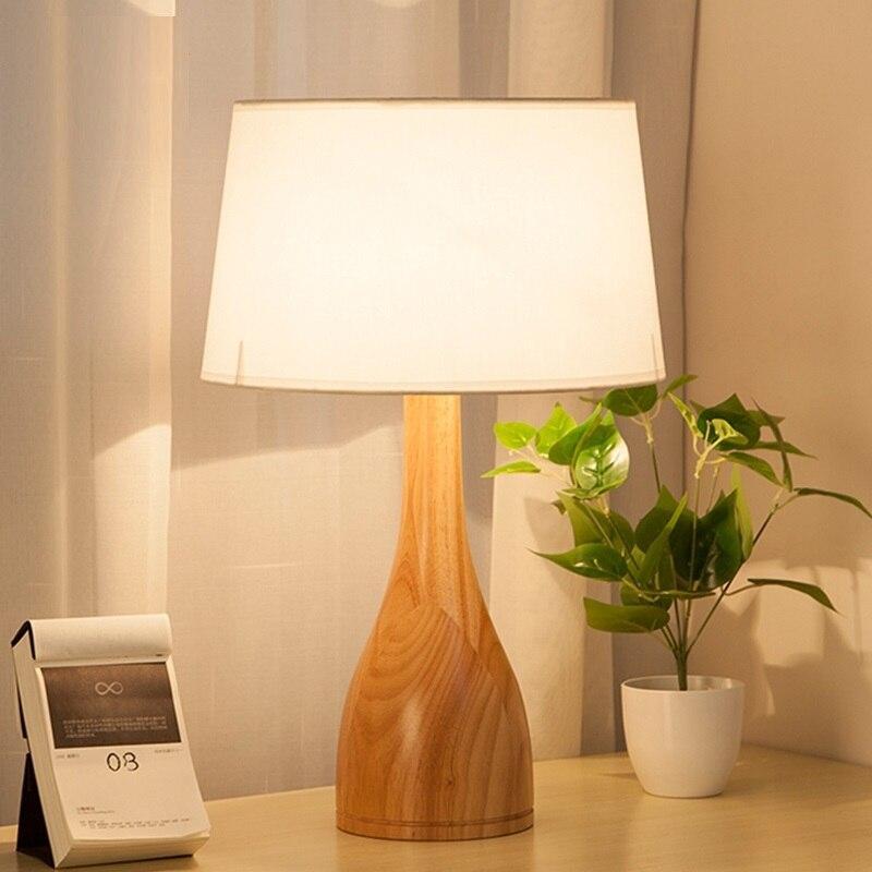 Lampe de Chevet en Bois 