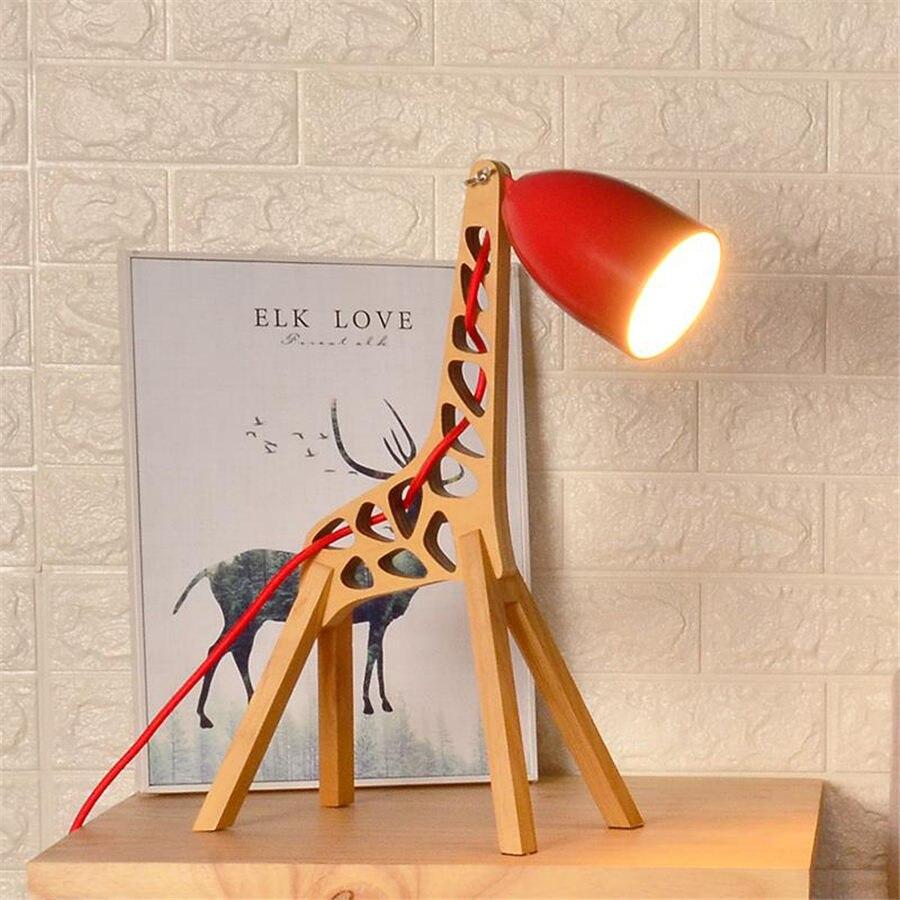 Lampe De Bureau Design Girafe – Jaune – Moderne – Commande Tactile – Sans Marque