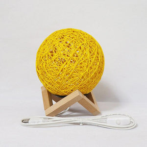 Lampe Laine Jaune