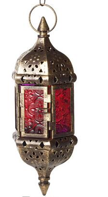 Lampe Marocaine Suspension Rouge