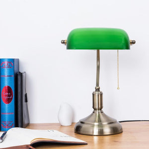 Lampes de Bureau Verte Vintages