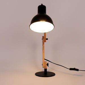 Lampes de Bureau Vintages en Bois