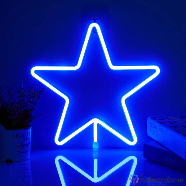 Néon Etoile Bleu