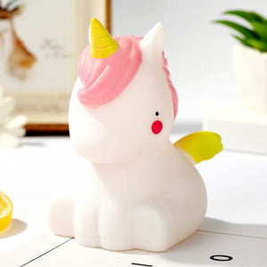 Veilleuse bébé LED Licorne Blanc