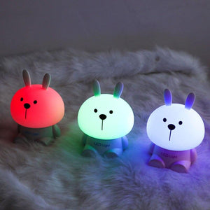 Veilleuse Lampe Lapin Colorée
