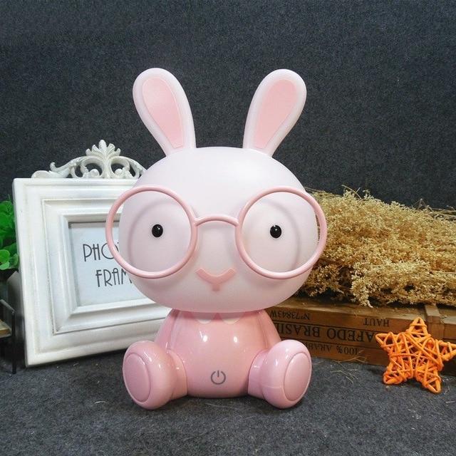 Veilleuse Lapin Lunette Rose