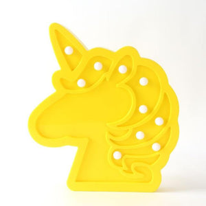 Veilleuse Lumineuse Licorne Jaune