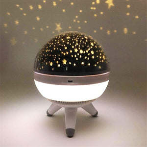 Veilleuse Projecteur d'Étoiles Blanc